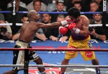 Huima ottelu varmistui! Floyd Mayweather ja Manny Pacquiao kohtaavat 11 vuoden tauon jälkeen Floyd Mayweather