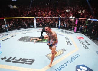 Klassikkovideo: Max Holloway tyrmäsi Justin Gaethjen ilmiömäisellä tavalla UFC 300:ssa Max Holloway